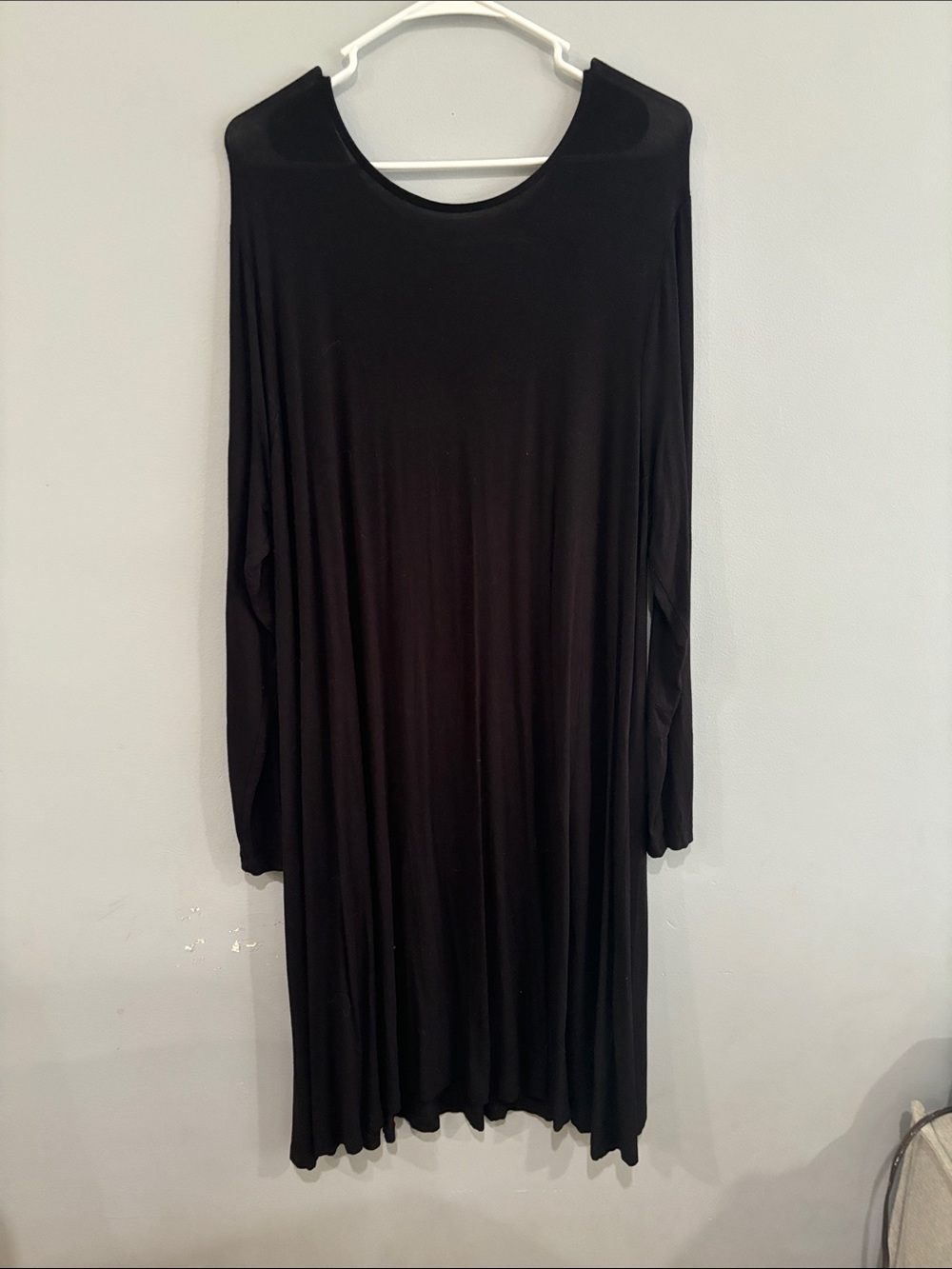 Old Navy Black Long Sleeve Swing Dress